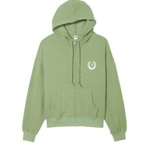 Victoria's Secret Jacket Hoodie Wild Grass Small Fleece